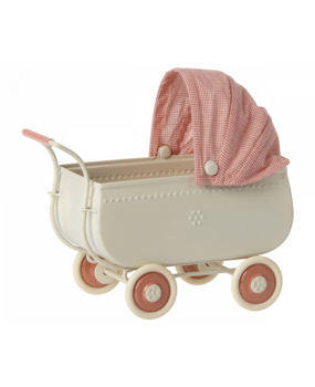 Maileg Micro Kinderwagen Coral Maileg Micro Kinderwagen Coral
