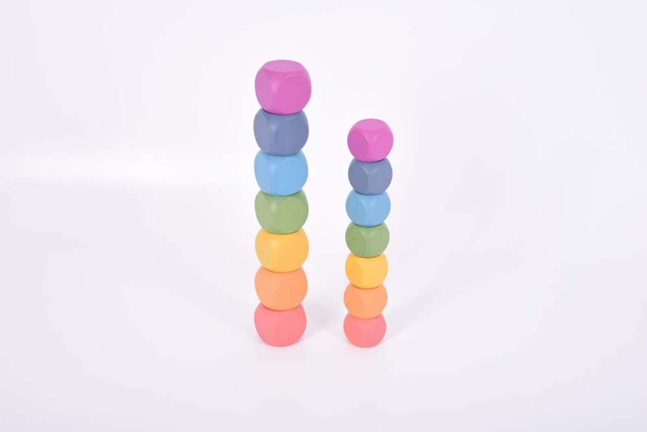 TickiT Houten regenboogkubussen TickiT Houten regenboogkubussen