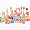 TickiT Houten Stapel Poppen Regenboog set van 75 TickiT Houten Stapel Poppen Regenboog set van 75