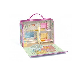 Djeco Tinyly draagbaar poppenhuis Bluchka & Indie Djeco Tinyly draagbaar poppenhuis Bluchka & Indie