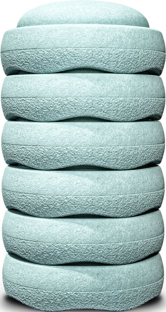 Stapelstein Licht Groen  6 stapelstenen Stapelstein Licht Groen  6 stapelstenen