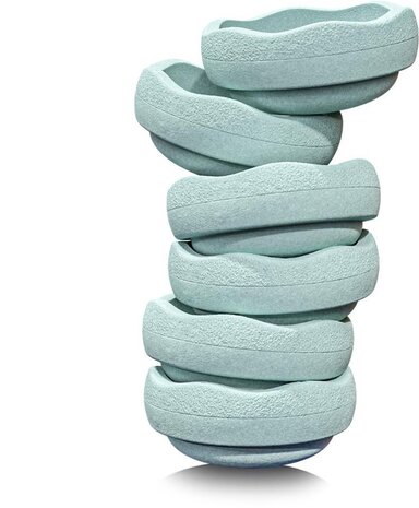 Stapelstein Licht Groen  6 stapelstenen Stapelstein Licht Groen  6 stapelstenen