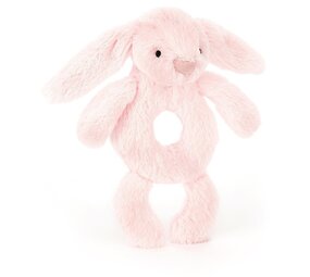 Jellycat Bashful Pink Bunny rammelaar Jellycat Bashful Pink Bunny rammelaar
