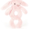 Jellycat Bashful Pink Bunny rammelaar Jellycat Bashful Pink Bunny rammelaar