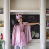 Great Pretenders Glitter cape roze 4-6 jaar