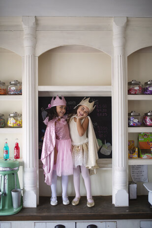 Great Pretenders Glitter cape roze 4-6 jaar