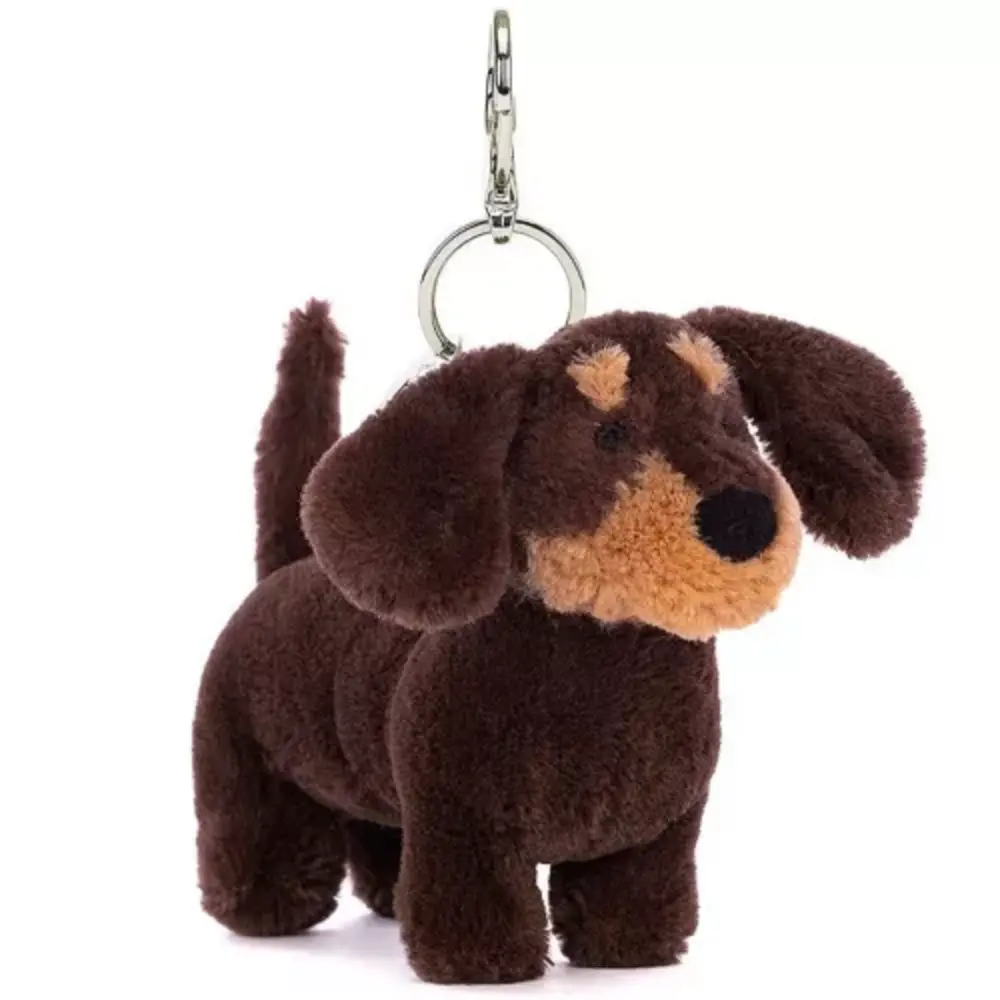 Jellycat Sleutelhanger Otto Sausage Dog Bag Charm Jellycat Sleutelhanger Otto Sausage Dog Bag Charm
