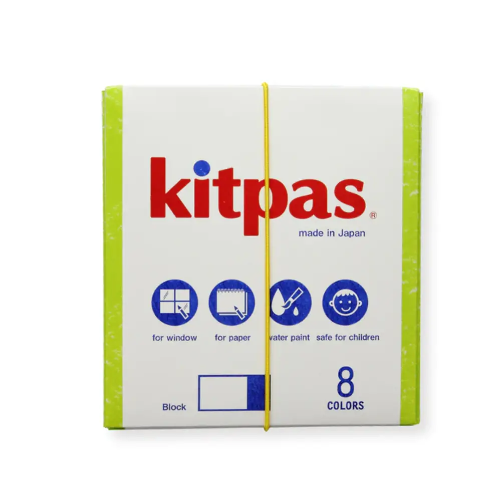 Kitpas Uitwisbaar (raam)blok krijt 8 stuks Kitpas Uitwisbaar (raam)blok krijt 8 stuks