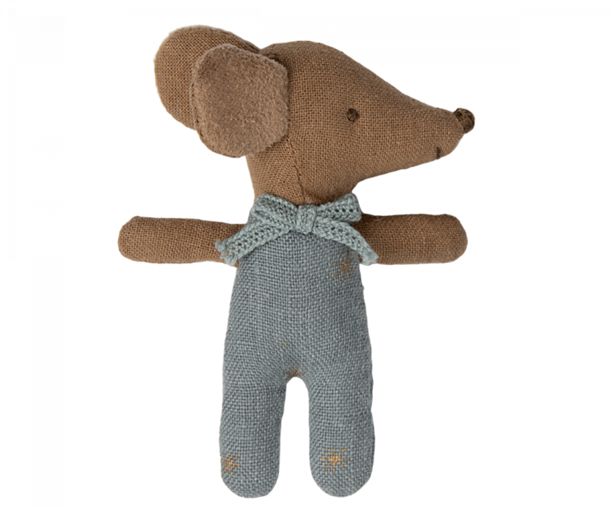 Maileg Sleepy Wakey Baby Muis in Luciferdoosje Blue Maileg Sleepy Wakey Baby Muis in Luciferdoosje Blue