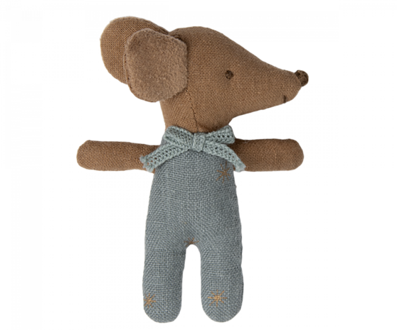 Maileg Sleepy Wakey Baby Muis in Luciferdoosje Blue Maileg Sleepy Wakey Baby Muis in Luciferdoosje Blue