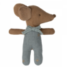 Maileg Sleepy Wakey Baby Muis in Luciferdoosje Blue