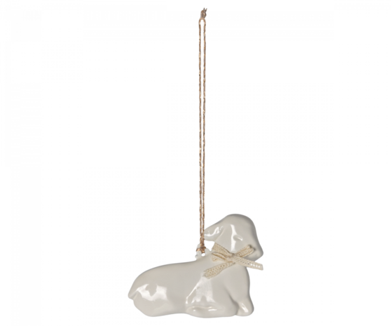 Maileg Pasen Easter Metal Ornament Lamb Off White Maileg Pasen Easter Metal Ornament Lamb Off White