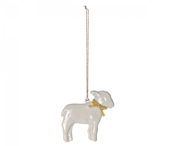 Maileg Pasen Easter Metal Ornament Lamb Yellow Maileg Pasen Easter Metal Ornament Lamb Yellow