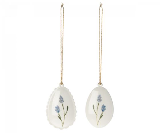 Maileg Pasen Easter Egg Metal Ornament Blue (1 stuk) Maileg Pasen Easter Egg Metal Ornament Blue (1 stuk)