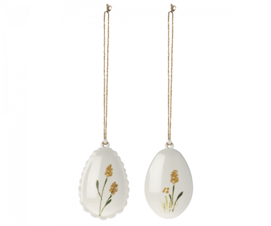 Maileg Pasen Easter Egg Metal Ornament Yellow (1 stuk) Maileg Pasen Easter Egg Metal Ornament Yellow (1 stuk)