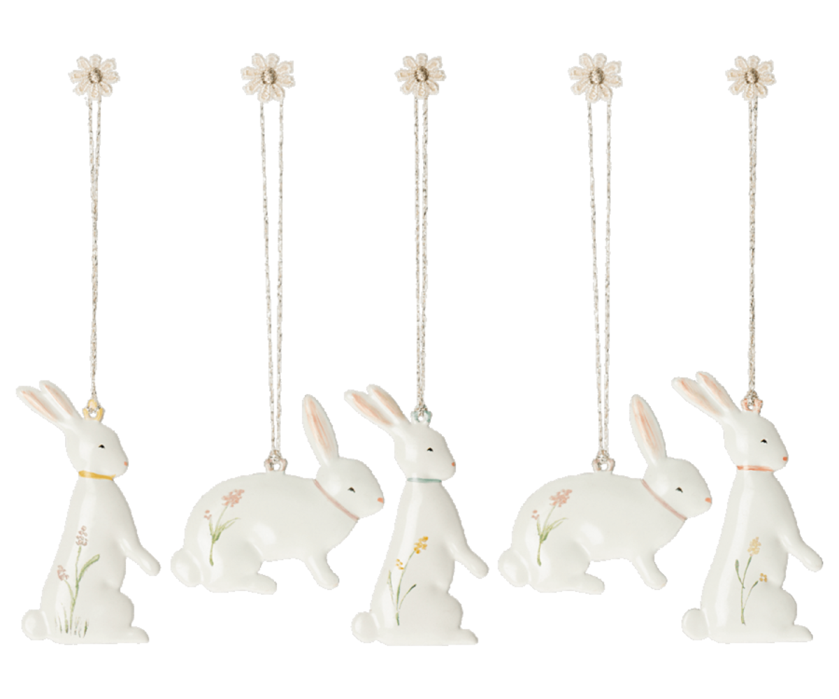 Maileg Pasen Easter Metal Ornaments Bunny Maileg Pasen Easter Metal Ornaments Bunny