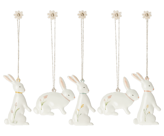 Maileg Pasen Easter Metal Ornaments Bunny Maileg Pasen Easter Metal Ornaments Bunny