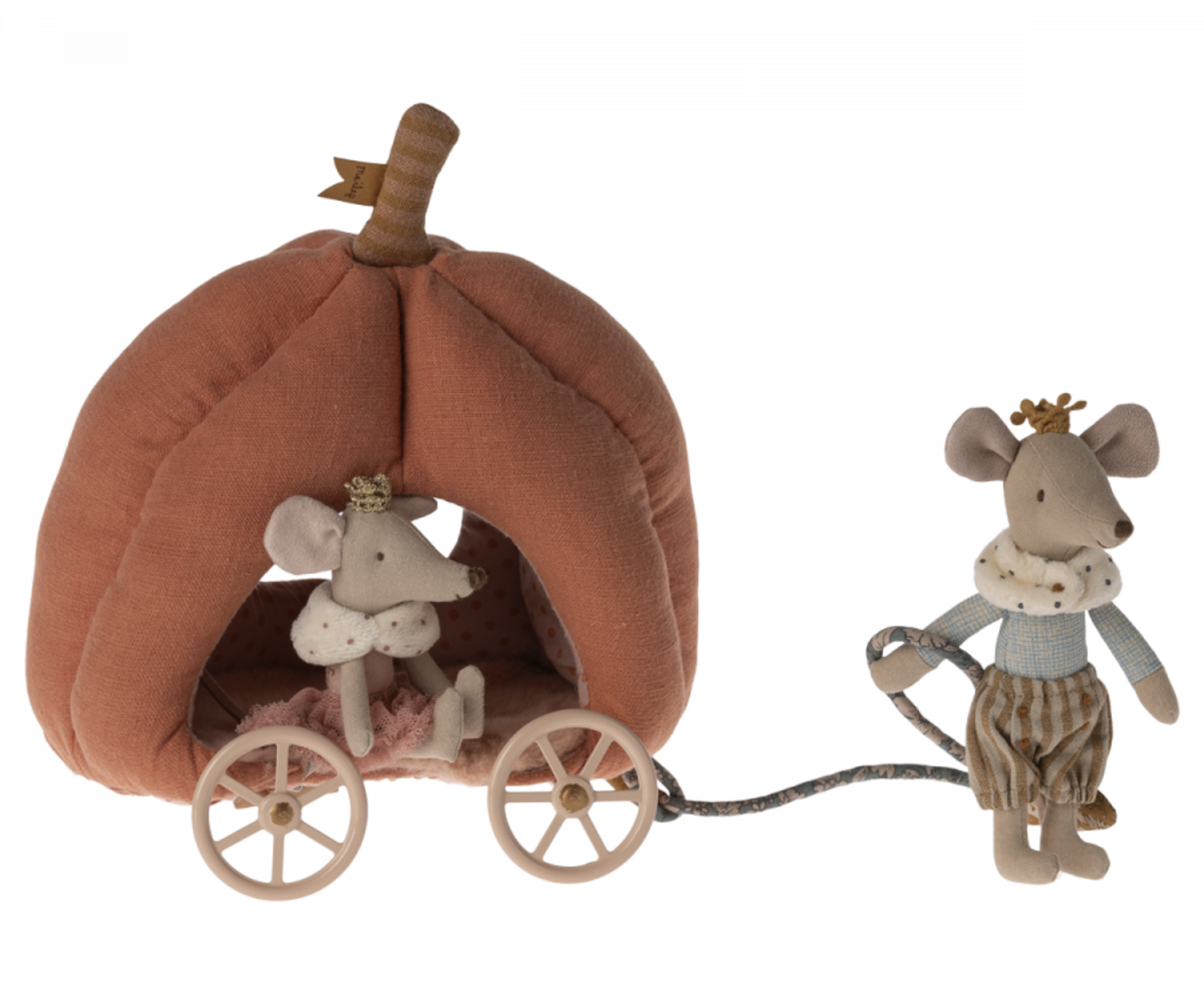 Maileg Muizen Pumpkin Carriage Pompoen Koets Maileg Muizen Pumpkin Carriage Pompoen Koets