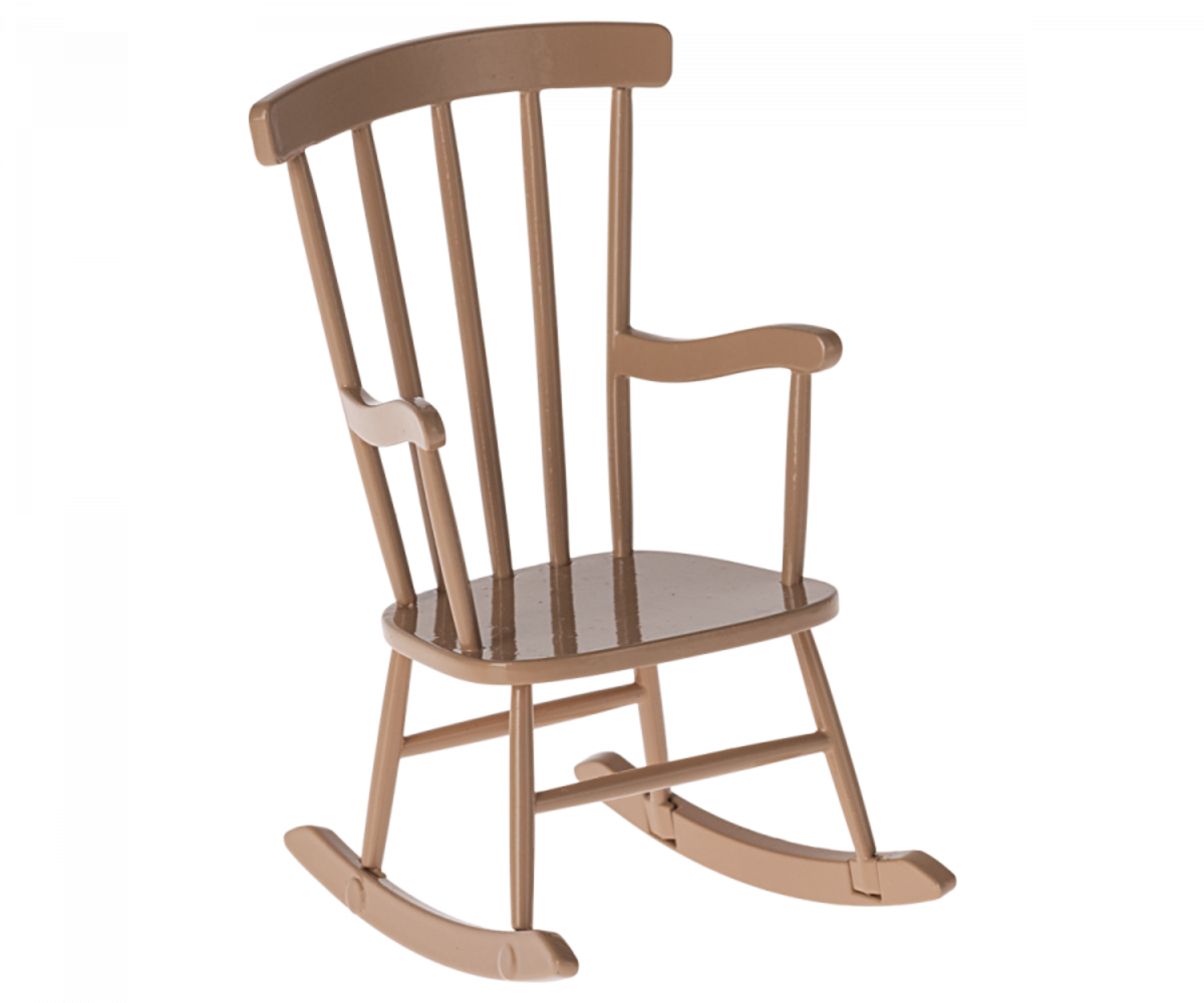 Maileg Muizen Rocking Chair, Schommelstoel Dark Powder Maileg Muizen Rocking Chair, Schommelstoel Dark Powder