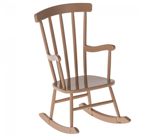 Maileg Muizen Rocking Chair, Schommelstoel Dark Powder Maileg Muizen Rocking Chair, Schommelstoel Dark Powder