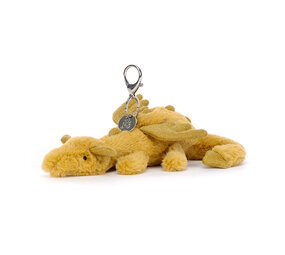 Jellycat Sleutelhanger Golden Dragon Bag Charm