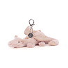 Jellycat Sleutelhanger Rose Dragon Bag Charm Jellycat Sleutelhanger Rose Dragon Bag Charm