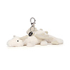 Jellycat Sleutelhanger Snow Dragon Bag Charm Jellycat Sleutelhanger Snow Dragon Bag Charm