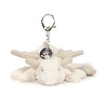 Jellycat Sleutelhanger Snow Dragon Bag Charm Jellycat Sleutelhanger Snow Dragon Bag Charm