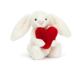 Jellycat Knuffel Bashful Red Love Heart Bunny Little Jellycat Knuffel Bashful Red Love Heart Bunny Little