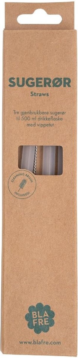 Rietjes voor Flip Top Drinktuit 500ml set van 3 afbeelding