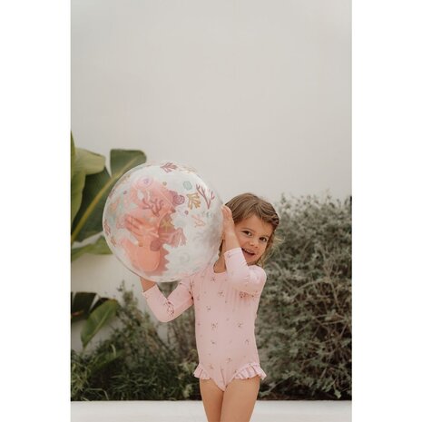 Little Dutch Ocean Dreams strandbal 3D Roze Little Dutch Ocean Dreams strandbal 3D Roze