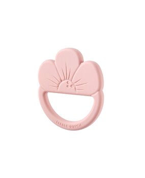 Little Dutch Siliconen Bijtring Bloem Roze