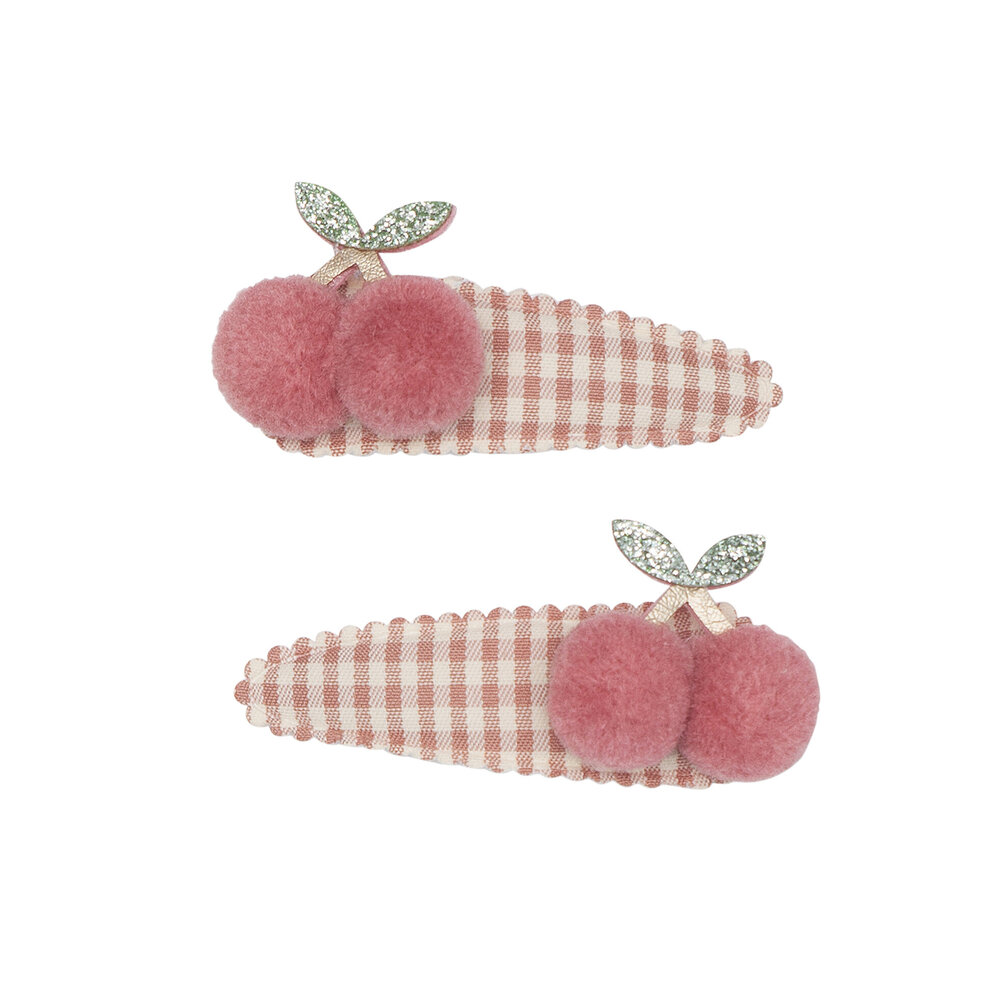 Mimi & Lula Haarclipjes Gingham Cherry Mimi & Lula Haarclipjes Gingham Cherry