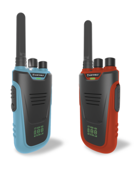 KidyWolf KIDYTALK Walktietalkies Blauw en Rood KidyWolf KIDYTALK Walktietalkies Blauw en Rood