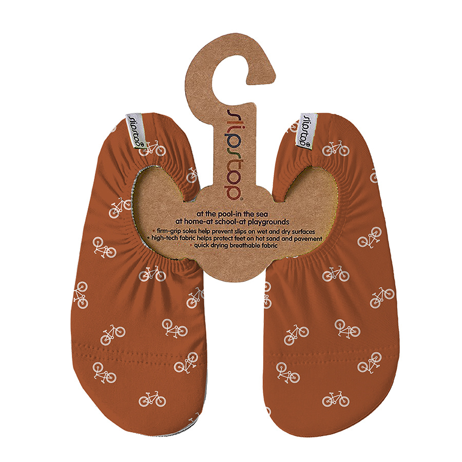 Slip Stop Bicycle Cognac waterschoenen voor kinderen Lazy Lama