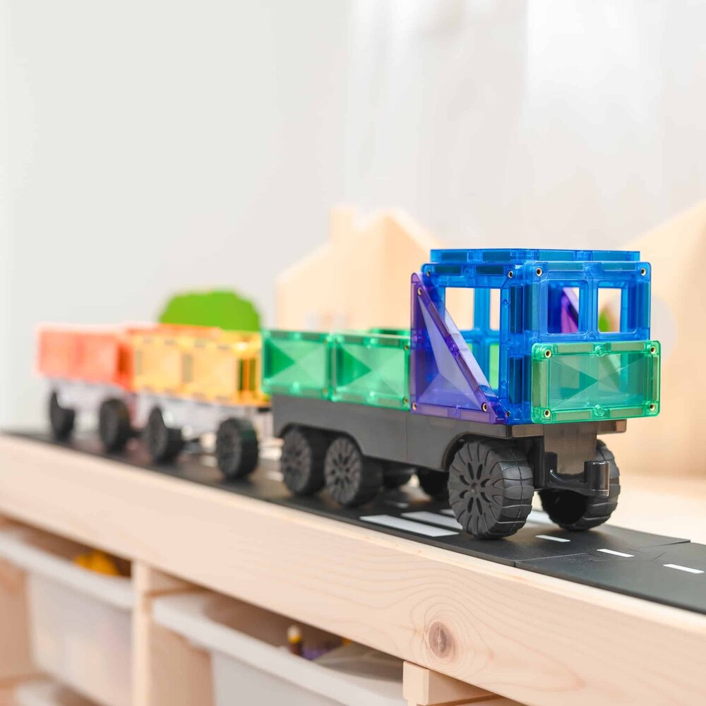Connetix Magnetische Tegels Rainbow Transport 50 stuks Connetix Magnetische Tegels Rainbow Transport 50 stuks