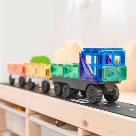 Connetix Magnetische Tegels Rainbow Transport 50 stuks Connetix Magnetische Tegels Rainbow Transport 50 stuks
