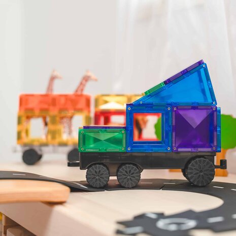 Connetix Magnetische Tegels Rainbow Transport 50 stuks Connetix Magnetische Tegels Rainbow Transport 50 stuks