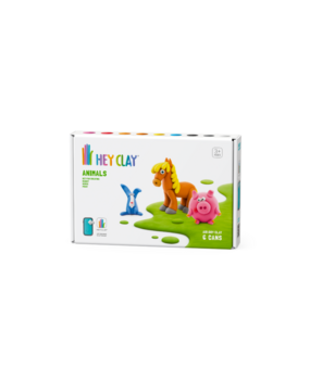 Hey Clay Interactieve Boetseerklei Dieren(6 kleuren) Hey Clay Interactieve Boetseerklei Dieren(6 kleuren)