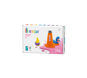 Hey Clay Interactieve Boetseerklei grappige monsters (6 kleuren) Hey Clay Interactieve Boetseerklei grappige monsters (6 kleuren)