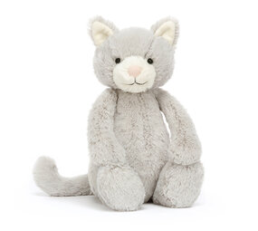 Jellycat Knuffel Bashful Grey Kitty Original Jellycat Knuffel Bashful Grey Kitty Original