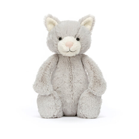 Jellycat Knuffel Bashful Grey Kitty Original Jellycat Knuffel Bashful Grey Kitty Original