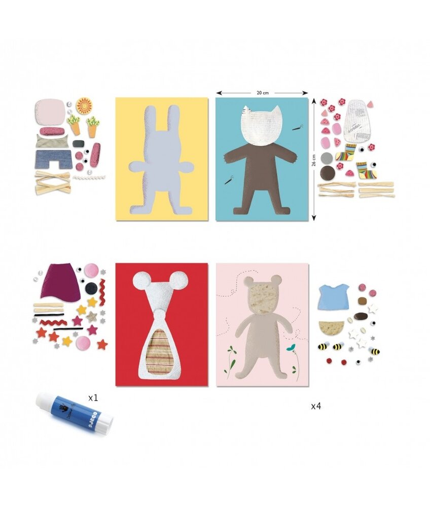 Djeco knutselset colleage dieren