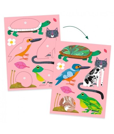 Djeco Papier Marmeren Coulouful