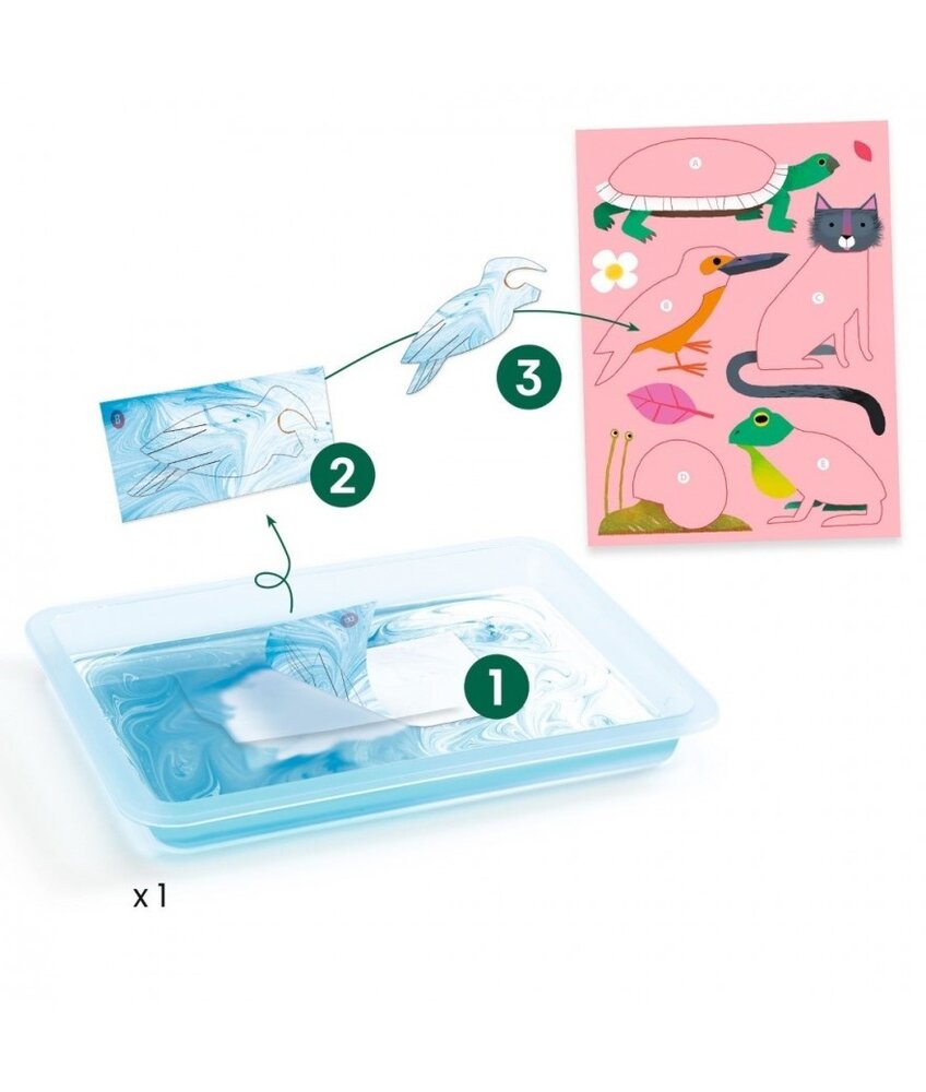 Djeco Papier Marmeren Coulouful