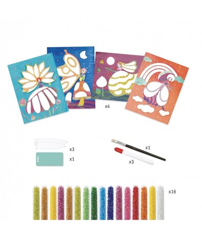 Djeco Kralenschilderij Feeën Djeco Kralenschilderij Feeën