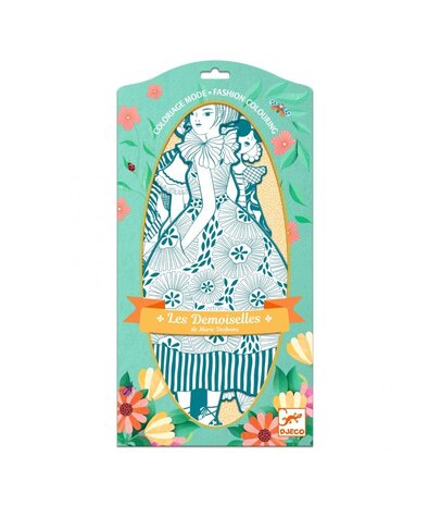 Djeco Mode Kleurplaat Rebekka en Vriendjes Djeco Mode Kleurplaat Rebekka en Vriendjes