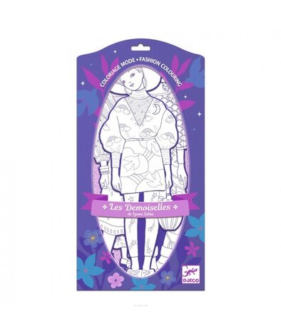 Djeco Mode Kleurplaat Zaho en Vriendjes Djeco Mode Kleurplaat Zaho en Vriendjes