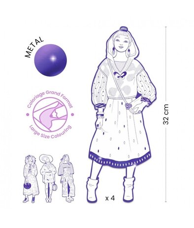 Djeco Mode Kleurplaat Zaho en Vriendjes Djeco Mode Kleurplaat Zaho en Vriendjes