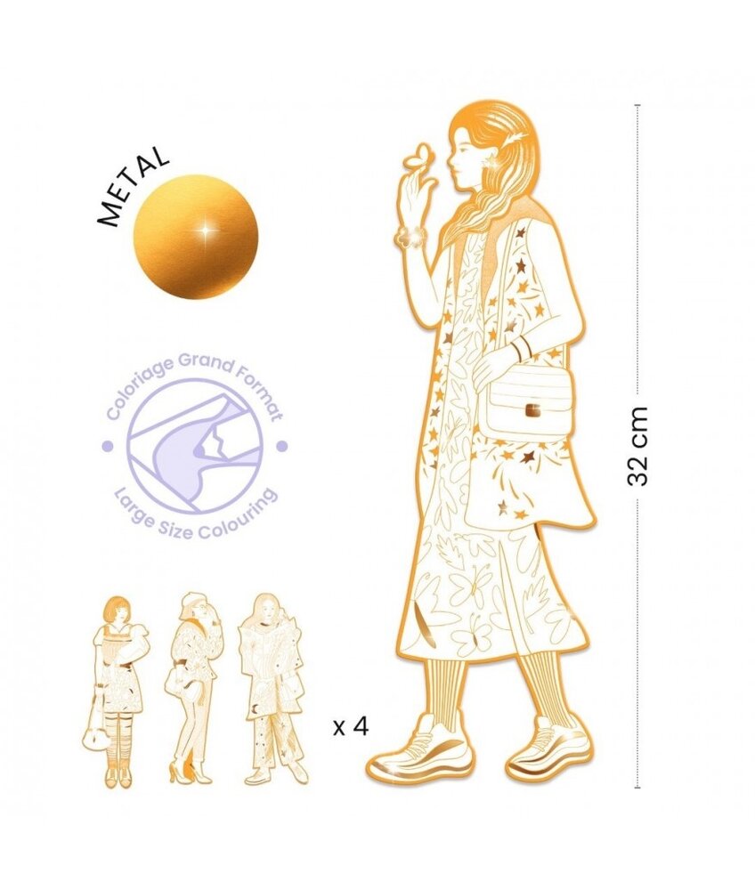 Djeco Mode Kleurplaat Scout en Vriendjes Djeco Mode Kleurplaat Scout en Vriendjes